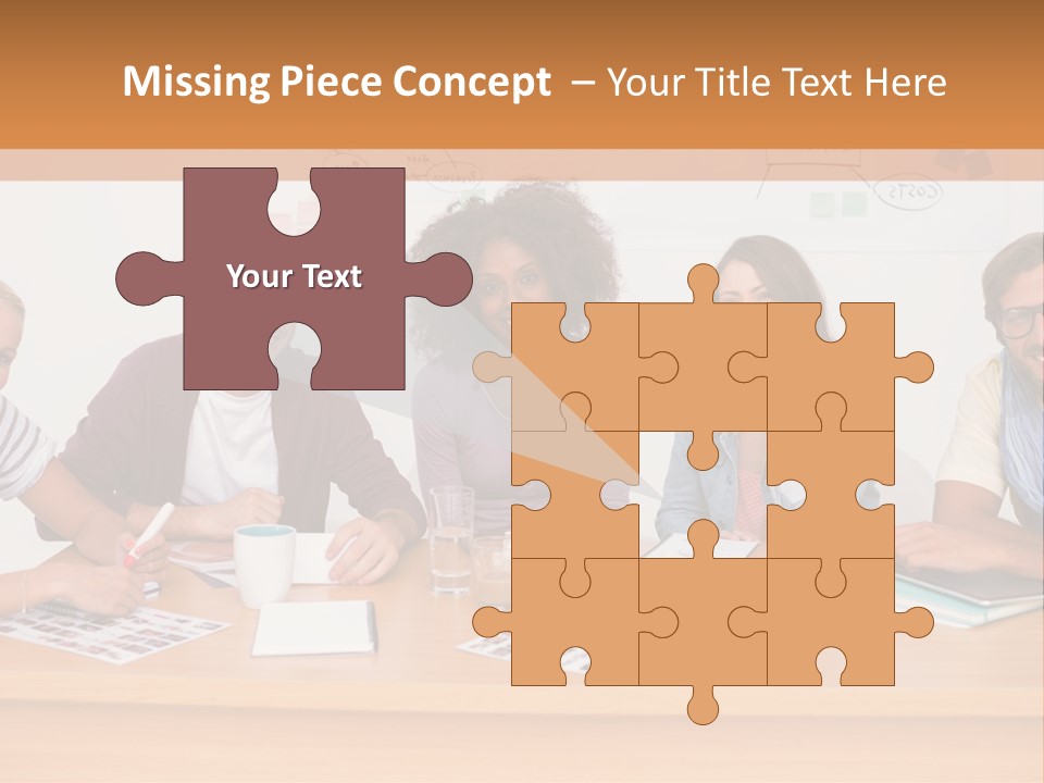Style Coworkers Brainstorming PowerPoint Template