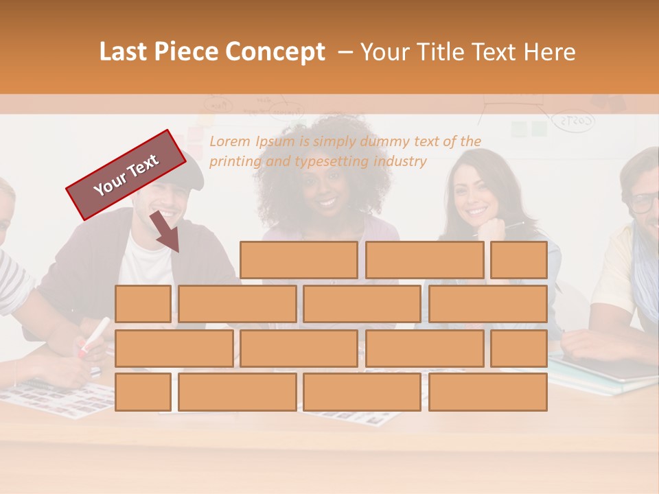 Style Coworkers Brainstorming PowerPoint Template