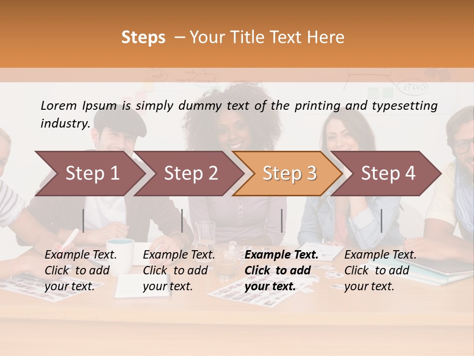 Style Coworkers Brainstorming PowerPoint Template