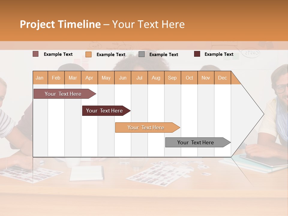 Style Coworkers Brainstorming PowerPoint Template