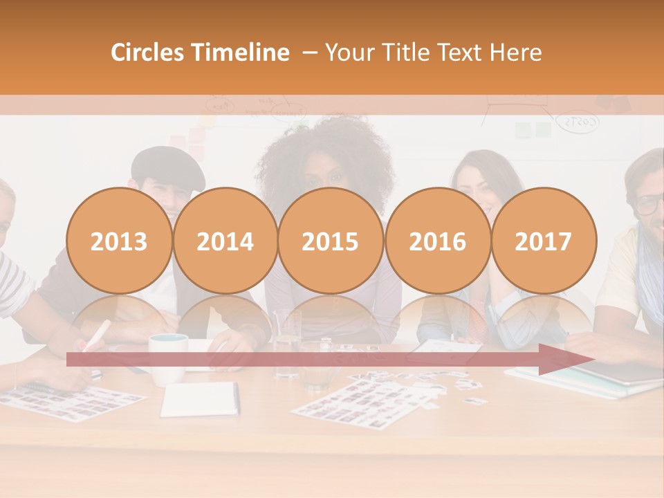 Style Coworkers Brainstorming PowerPoint Template