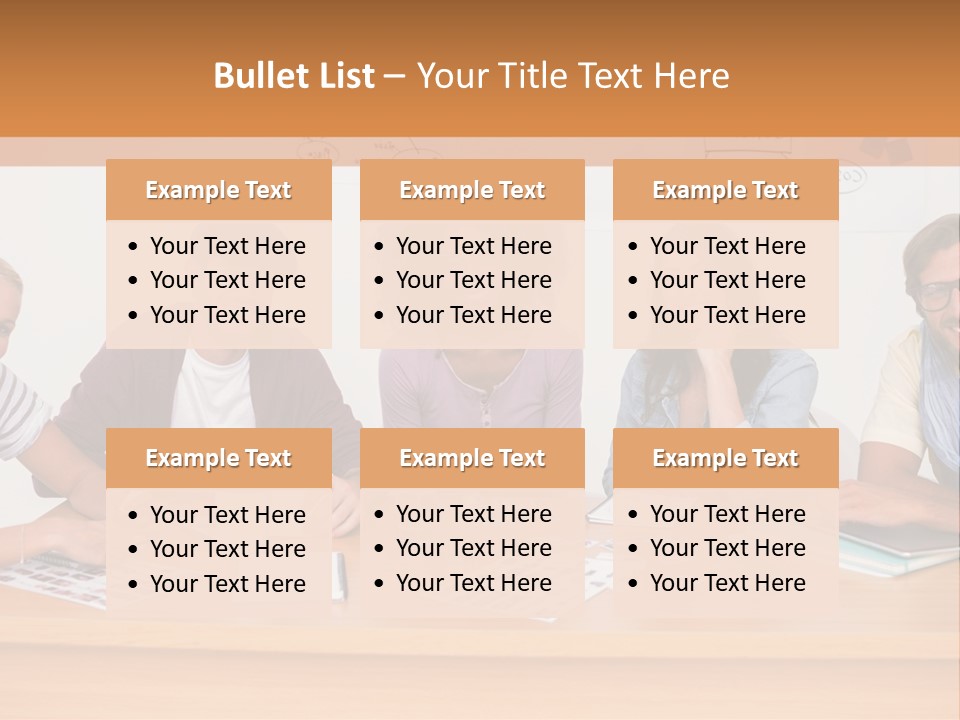 Style Coworkers Brainstorming PowerPoint Template