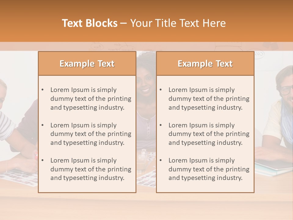 Style Coworkers Brainstorming PowerPoint Template