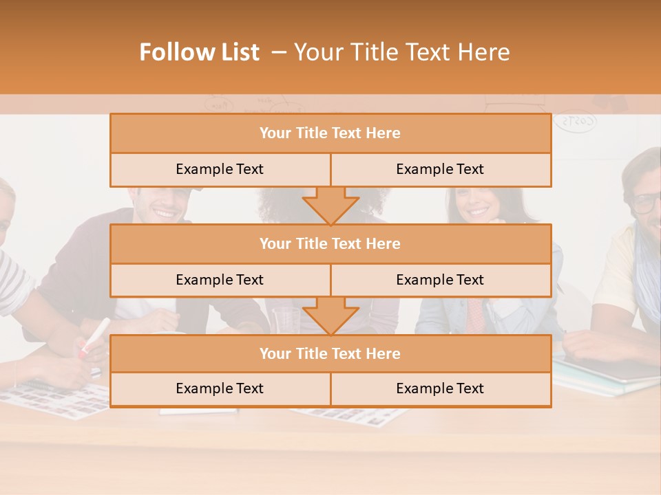 Style Coworkers Brainstorming PowerPoint Template