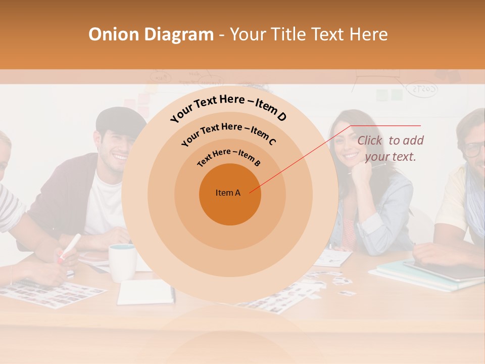Style Coworkers Brainstorming PowerPoint Template
