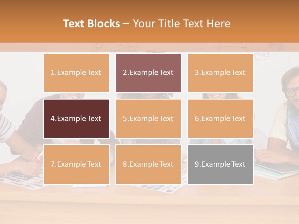 Style Coworkers Brainstorming PowerPoint Template