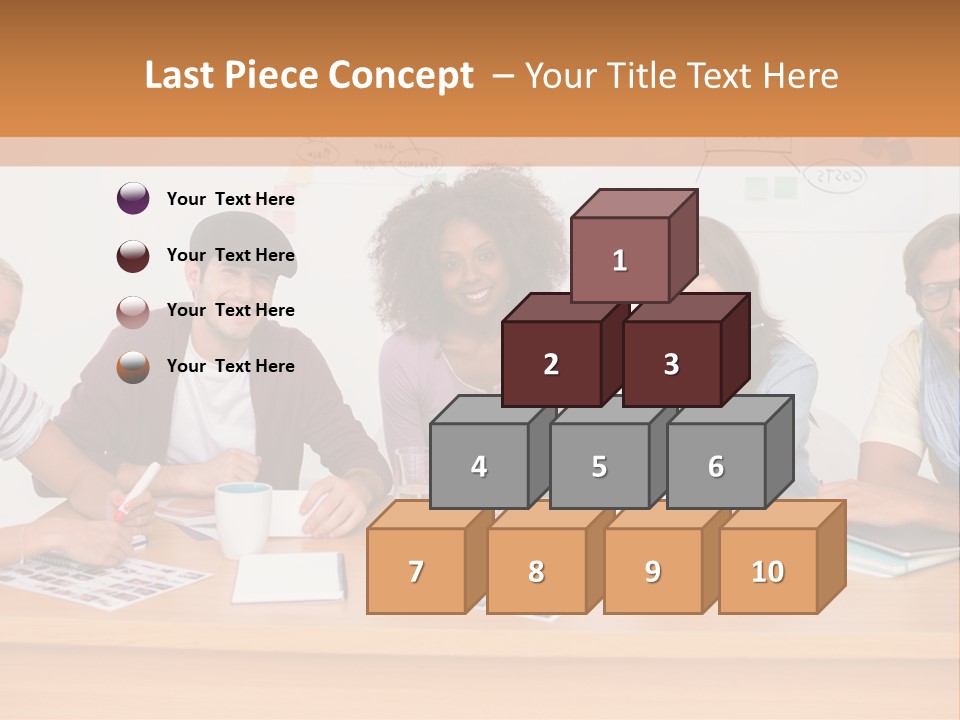 Style Coworkers Brainstorming PowerPoint Template