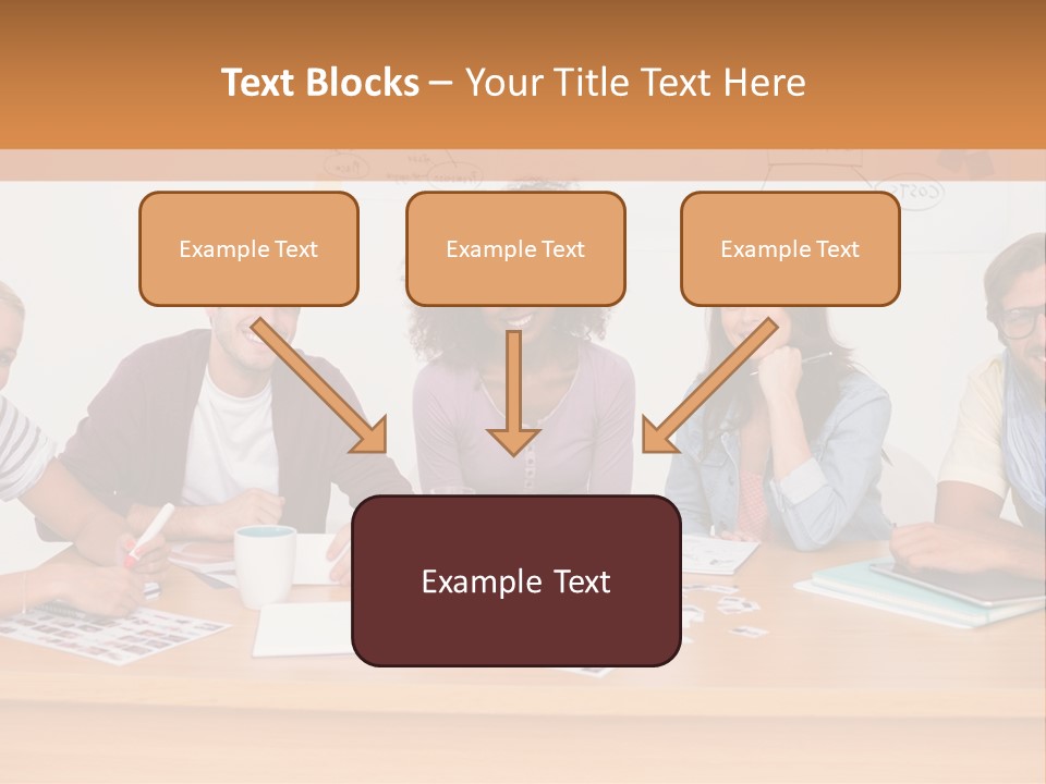 Style Coworkers Brainstorming PowerPoint Template