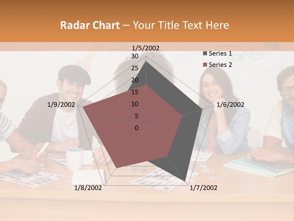 Style Coworkers Brainstorming PowerPoint Template