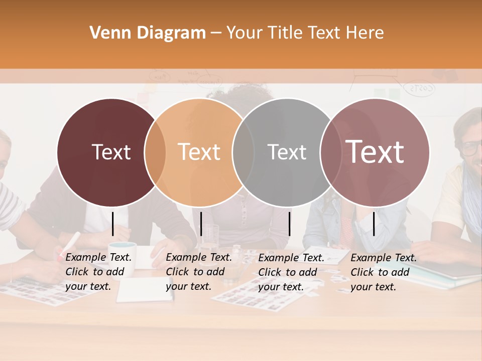 Style Coworkers Brainstorming PowerPoint Template