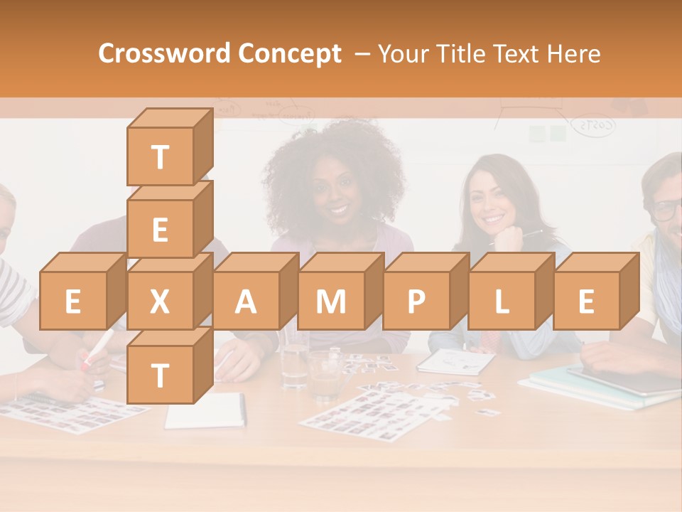 Style Coworkers Brainstorming PowerPoint Template
