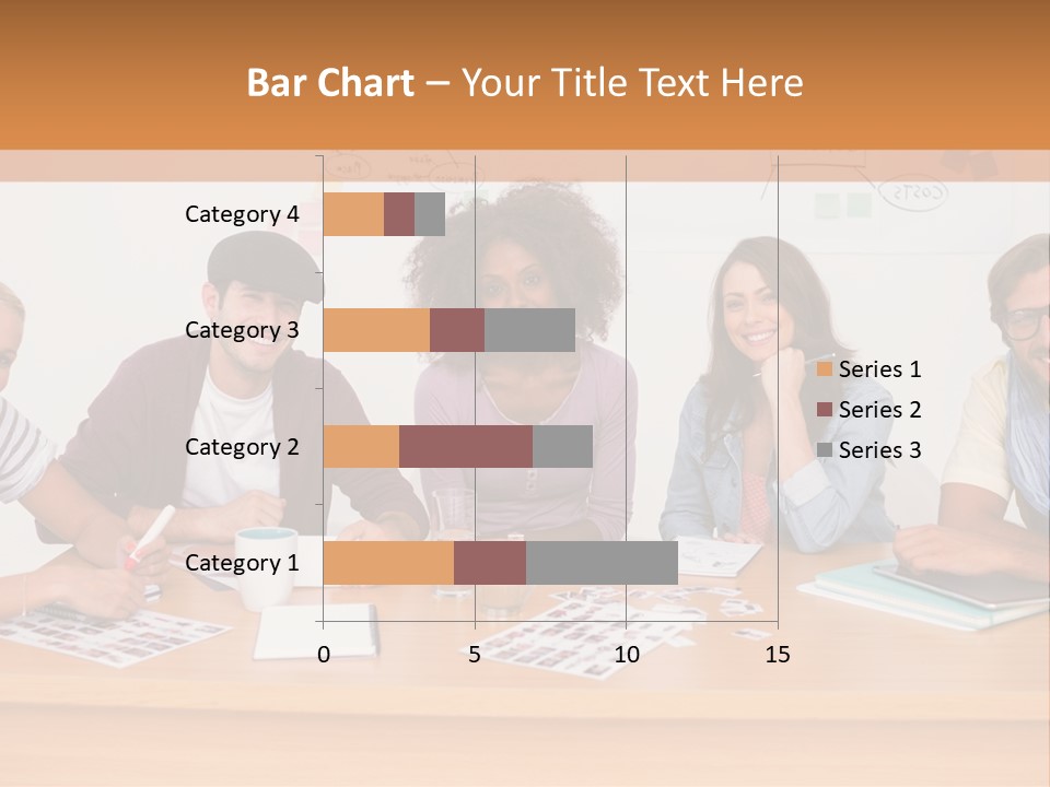 Style Coworkers Brainstorming PowerPoint Template