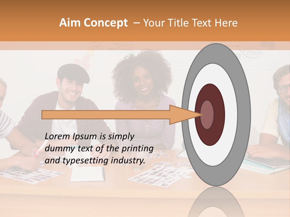 Style Coworkers Brainstorming PowerPoint Template