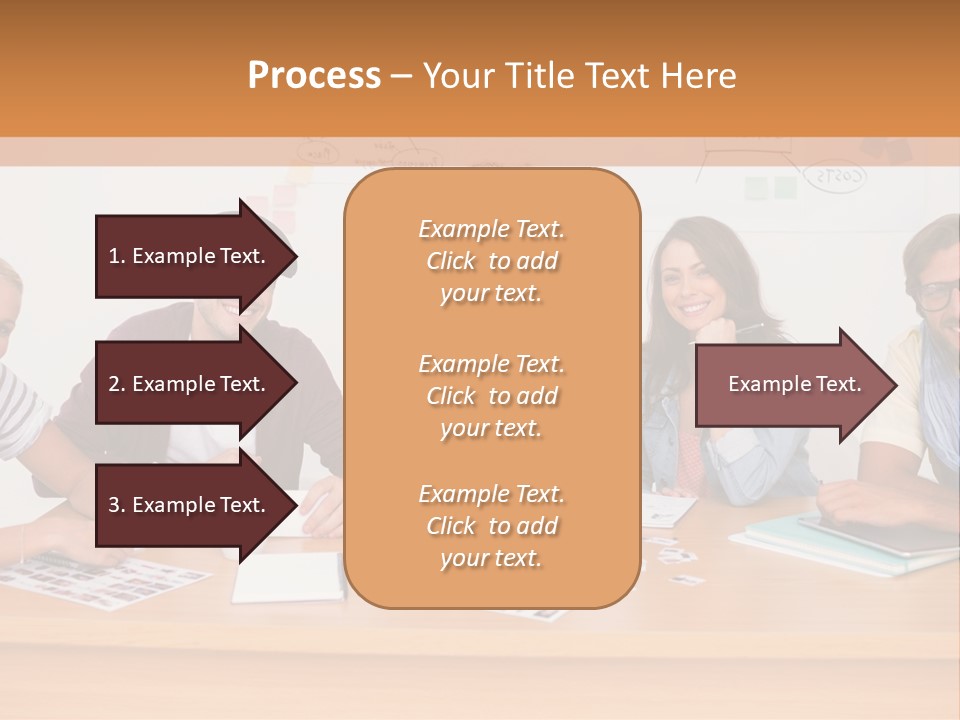 Style Coworkers Brainstorming PowerPoint Template
