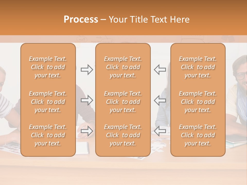 Style Coworkers Brainstorming PowerPoint Template