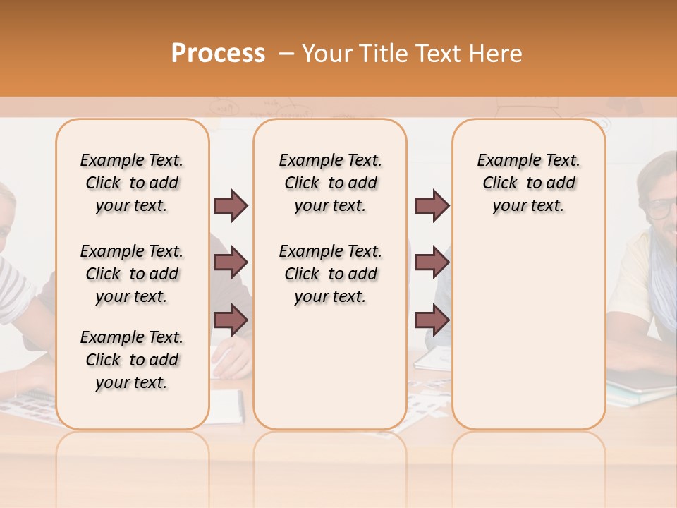 Style Coworkers Brainstorming PowerPoint Template