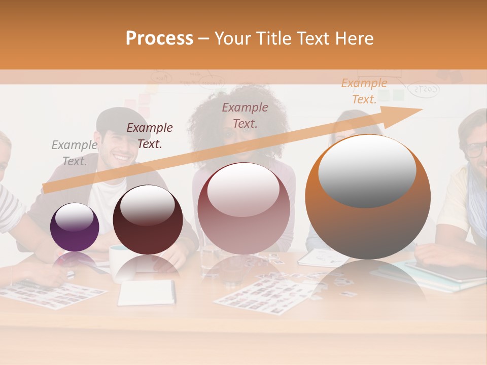 Style Coworkers Brainstorming PowerPoint Template