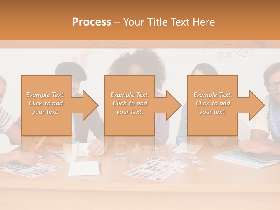 Style Coworkers Brainstorming PowerPoint Template