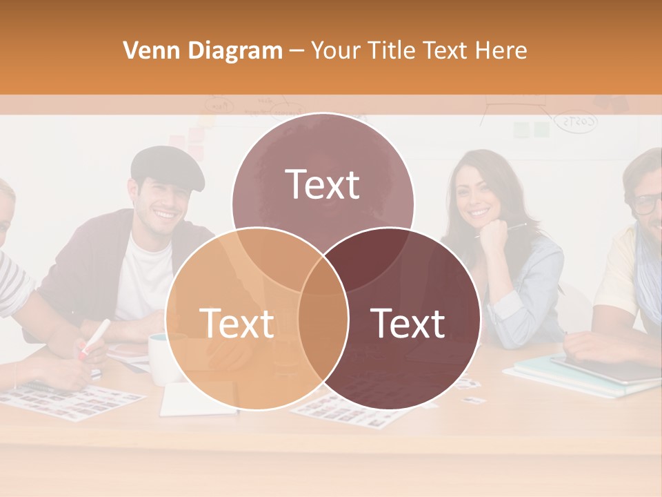 Style Coworkers Brainstorming PowerPoint Template