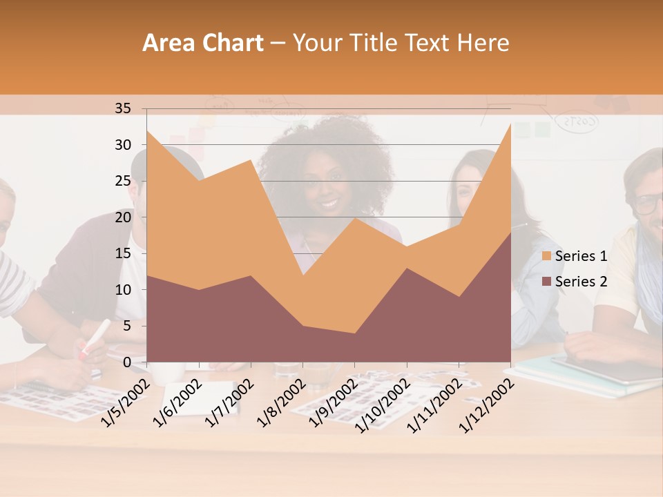 Style Coworkers Brainstorming PowerPoint Template