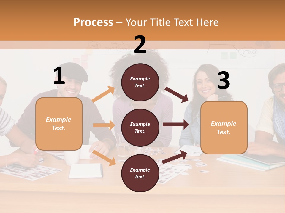Style Coworkers Brainstorming PowerPoint Template