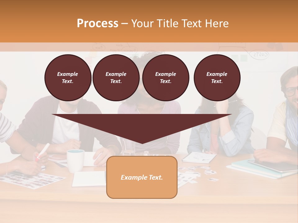 Style Coworkers Brainstorming PowerPoint Template