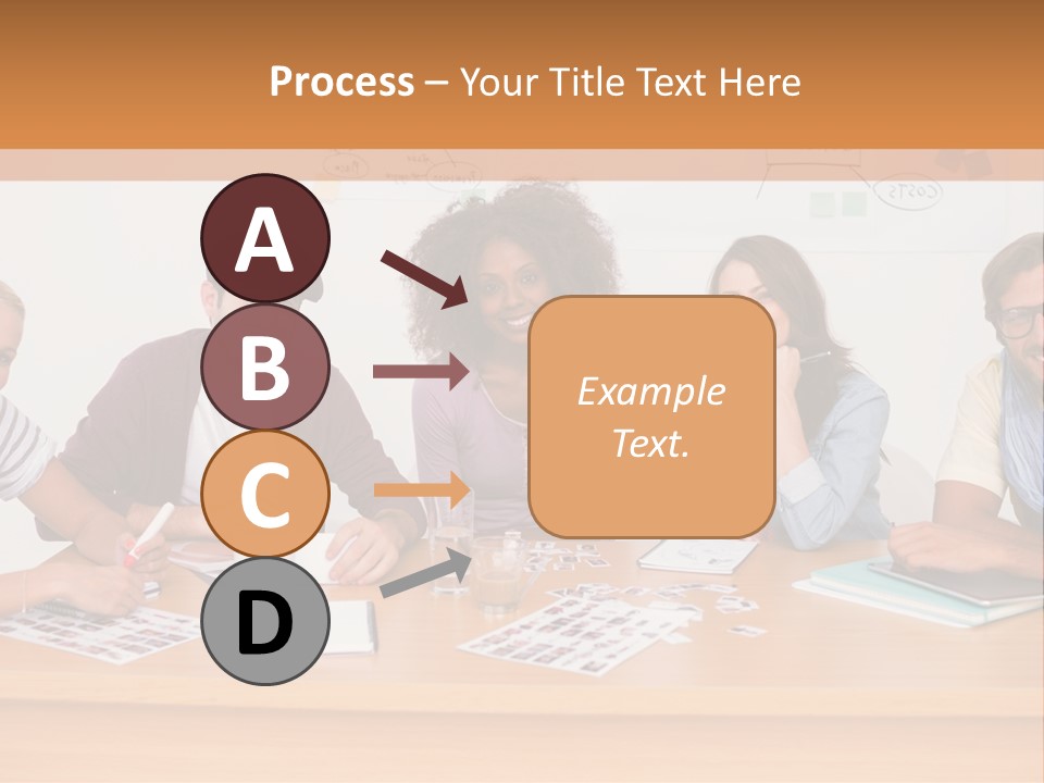 Style Coworkers Brainstorming PowerPoint Template