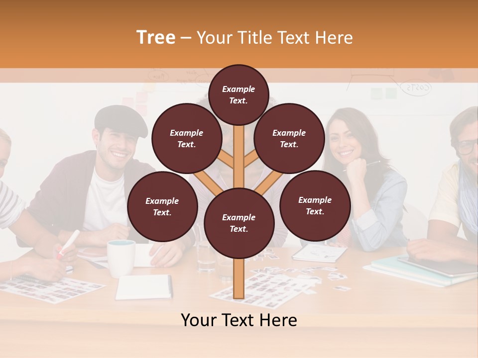 Style Coworkers Brainstorming PowerPoint Template