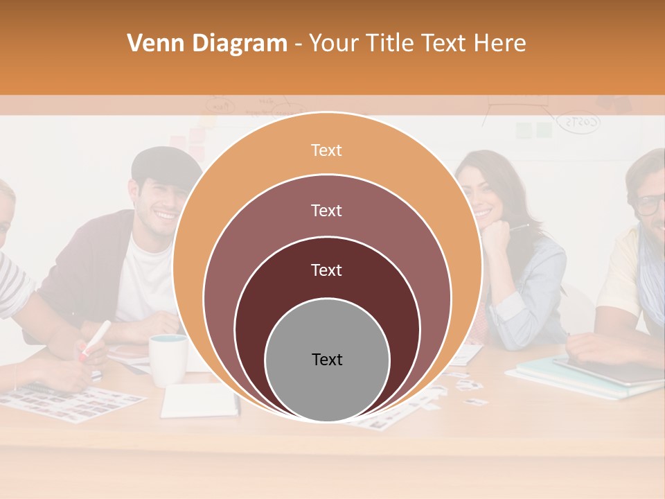 Style Coworkers Brainstorming PowerPoint Template