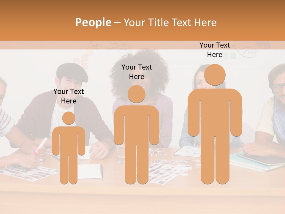 Style Coworkers Brainstorming PowerPoint Template