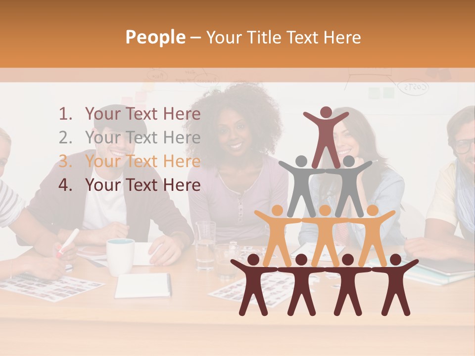 Style Coworkers Brainstorming PowerPoint Template