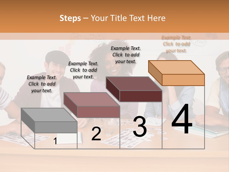 Style Coworkers Brainstorming PowerPoint Template