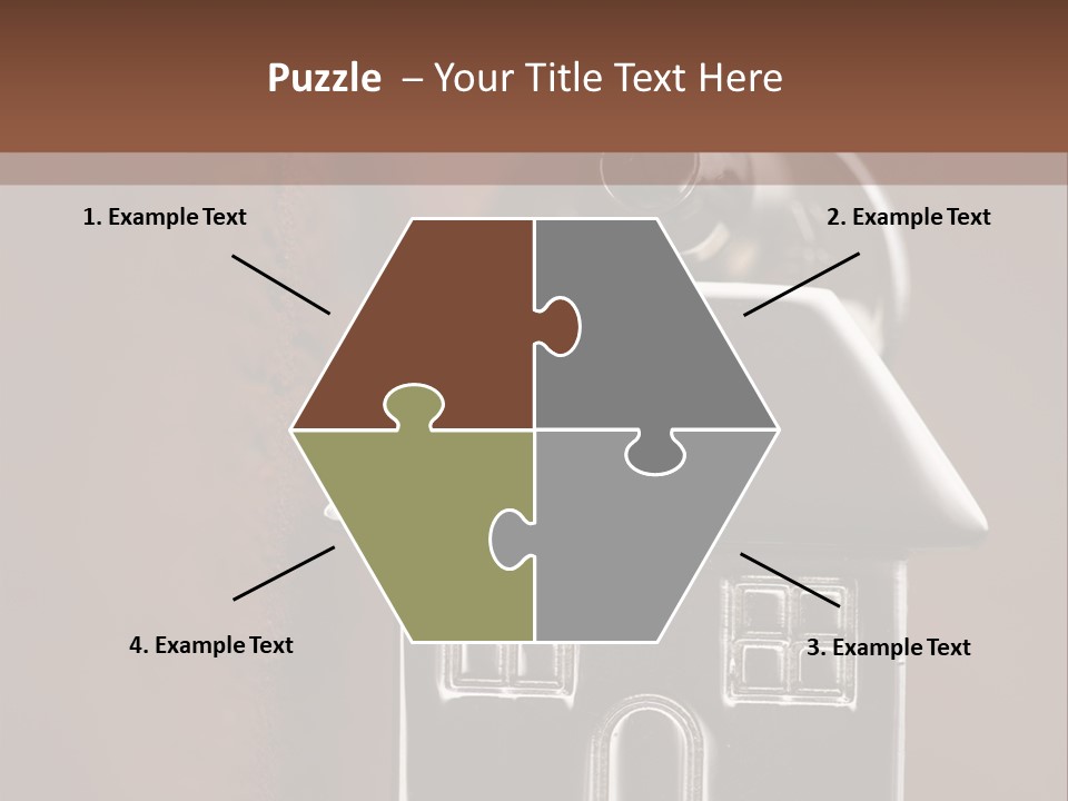 Buying A House House Key Brick PowerPoint Template