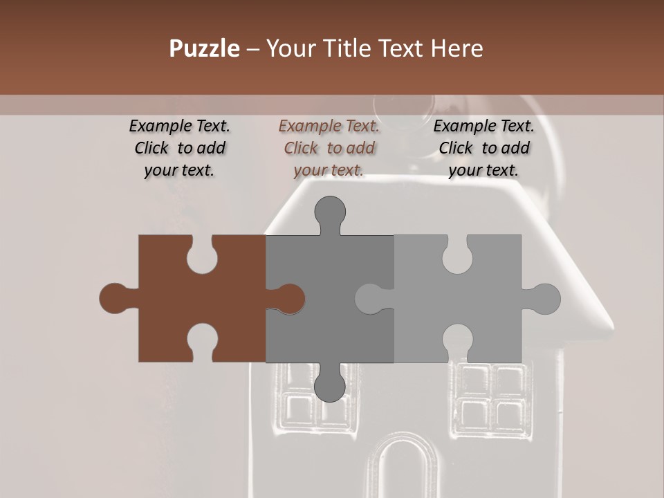 Buying A House House Key Brick PowerPoint Template