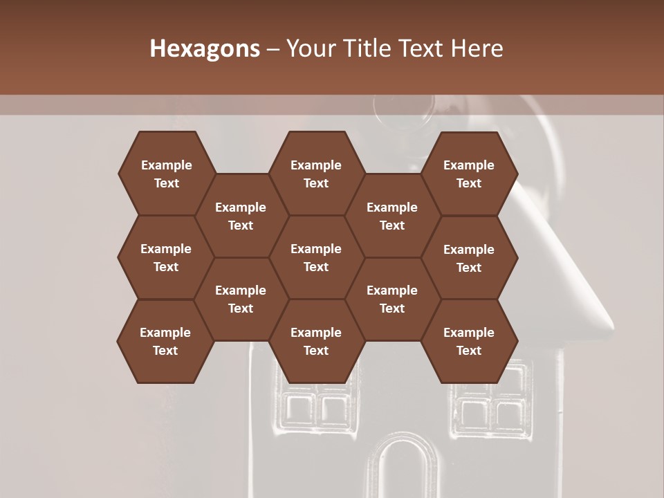 Buying A House House Key Brick PowerPoint Template