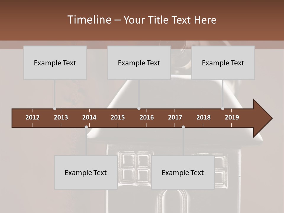 Buying A House House Key Brick PowerPoint Template