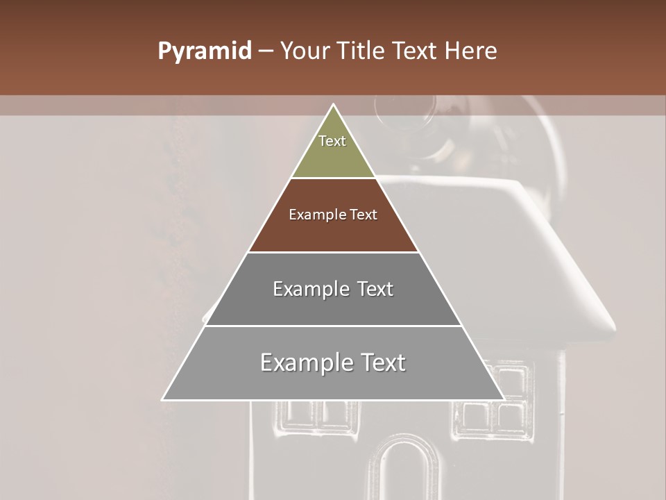 Buying A House House Key Brick PowerPoint Template