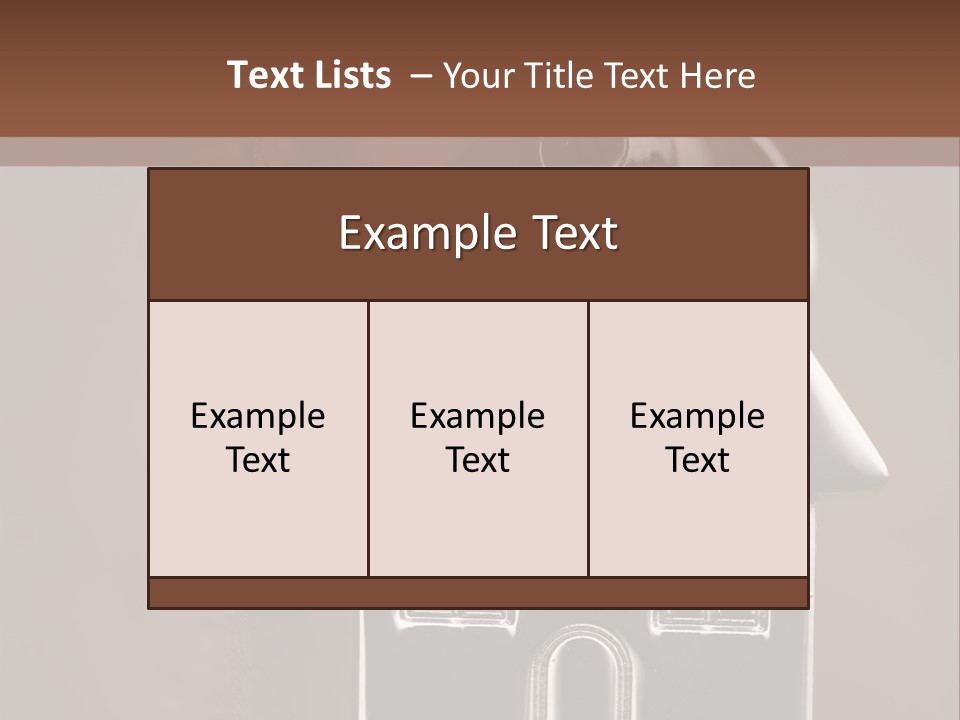 Buying A House House Key Brick PowerPoint Template