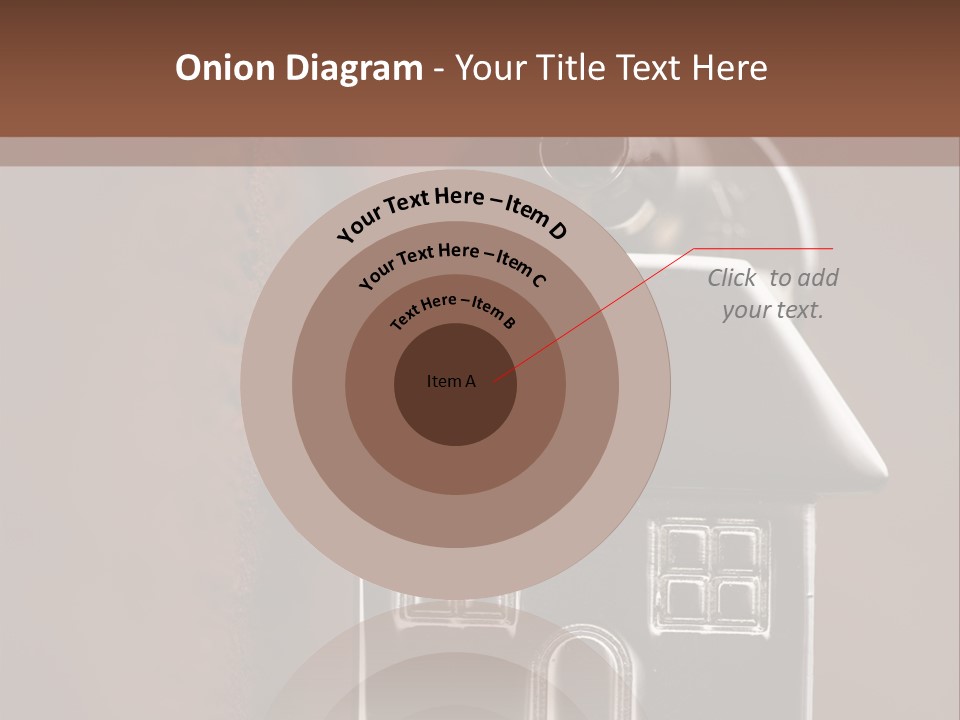 Buying A House House Key Brick PowerPoint Template