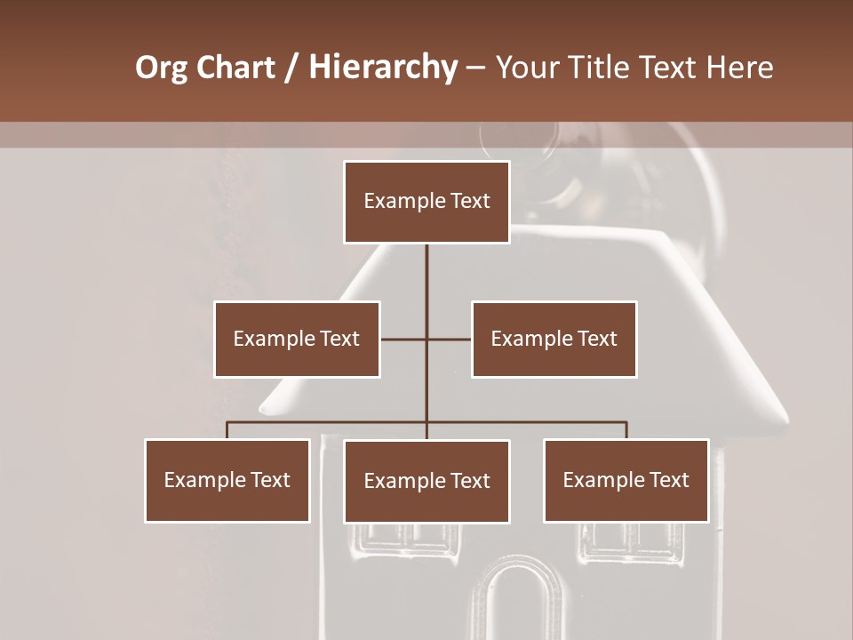 Buying A House House Key Brick PowerPoint Template