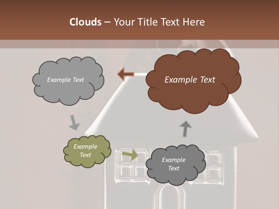 Buying A House House Key Brick PowerPoint Template