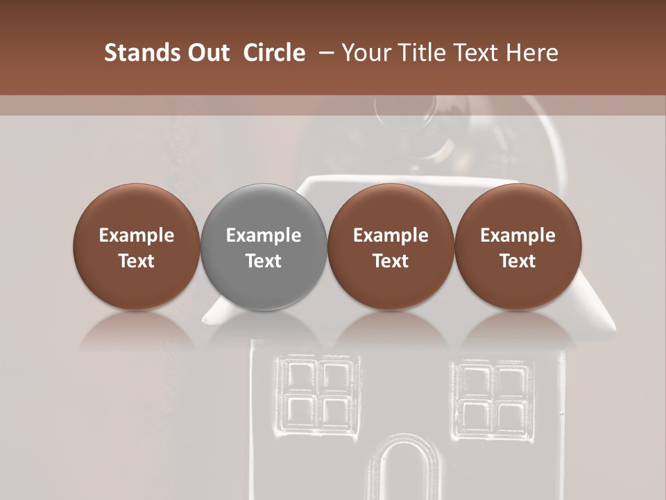 Buying A House House Key Brick PowerPoint Template