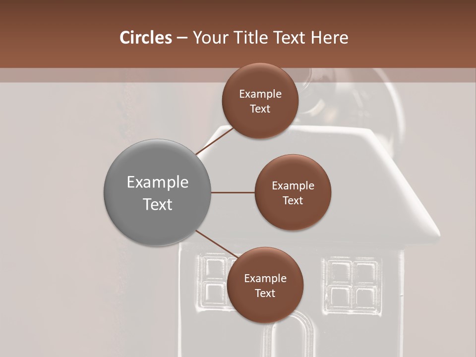 Buying A House House Key Brick PowerPoint Template