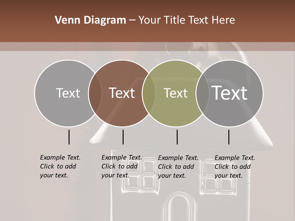 Buying A House House Key Brick PowerPoint Template