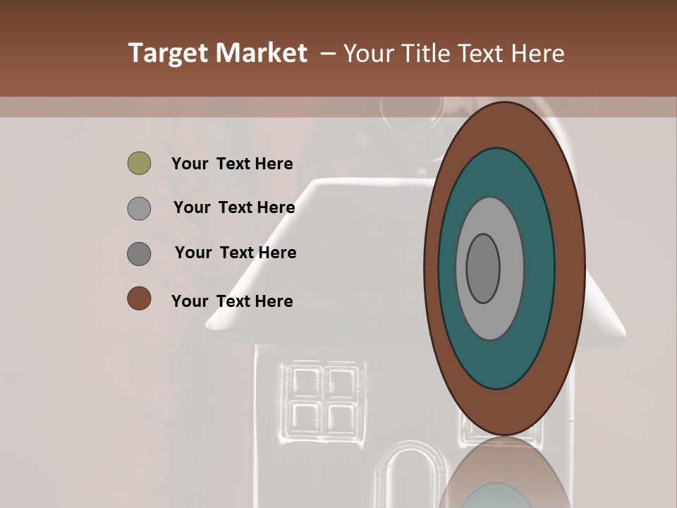 Buying A House House Key Brick PowerPoint Template