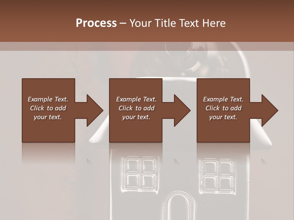 Buying A House House Key Brick PowerPoint Template