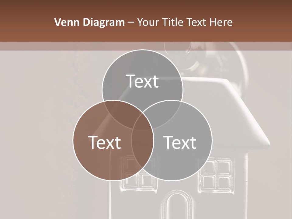 Buying A House House Key Brick PowerPoint Template