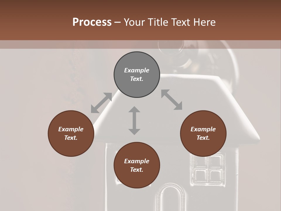 Buying A House House Key Brick PowerPoint Template