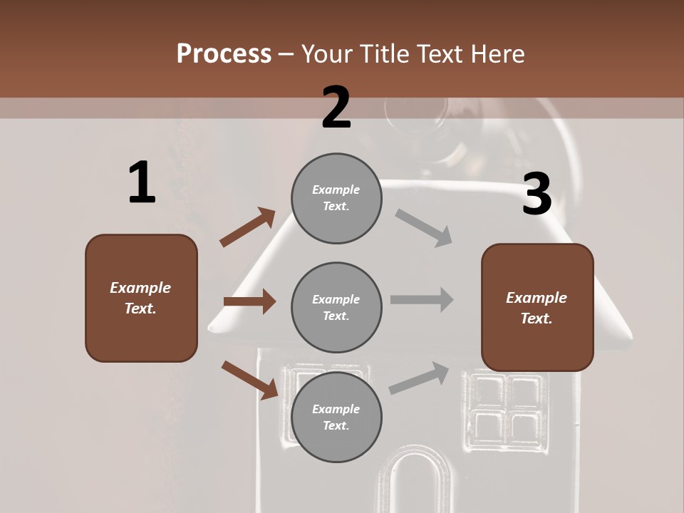 Buying A House House Key Brick PowerPoint Template