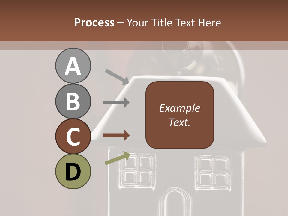 Buying A House House Key Brick PowerPoint Template